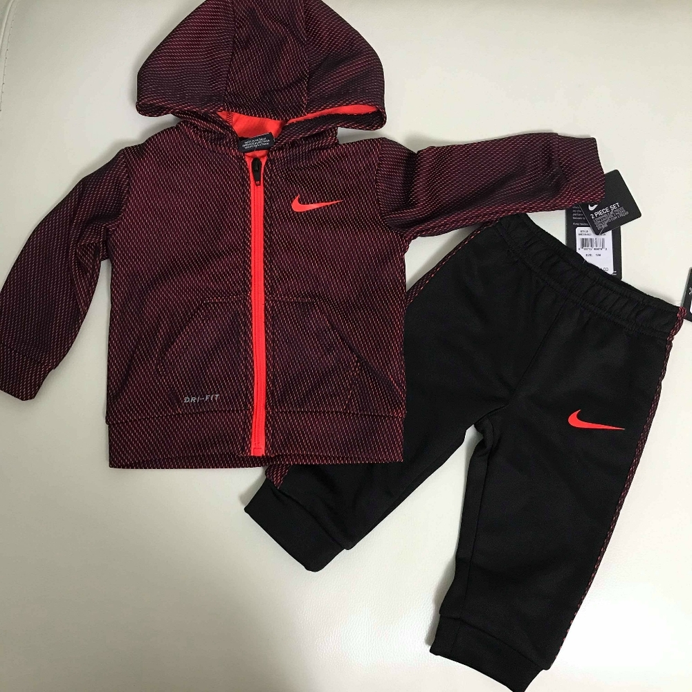 Nike cute boy warm and comfy pants set 6232 - Picture 1 of 5